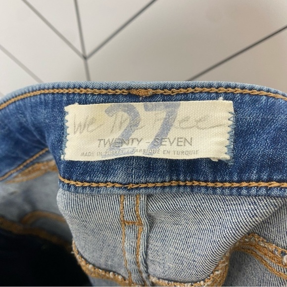 Free People We The Free Women's Blue Denim Jeans - Picture 7 of 8